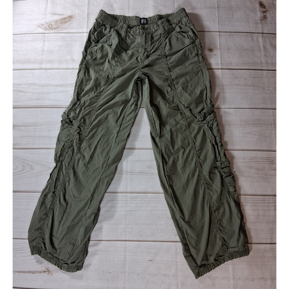BDG Urban Outfitters Y2K Cargo Pants Olive Green Size L Cotton Utility Baggy
